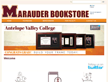 Tablet Screenshot of marauderbookstore.com